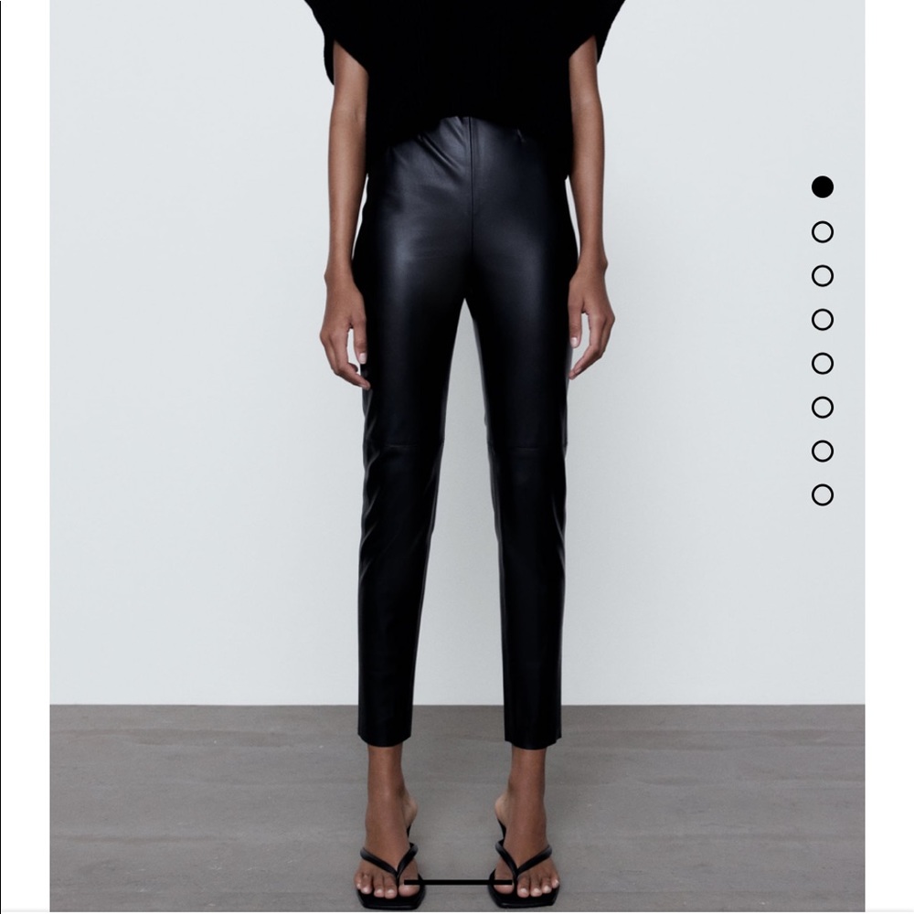 Zara Faux Leather Leggings